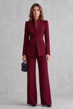 Norena | Tailored Blazer and Wide-Leg Trouser Suit