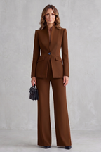 Norena | Tailored Blazer and Wide-Leg Trouser Suit