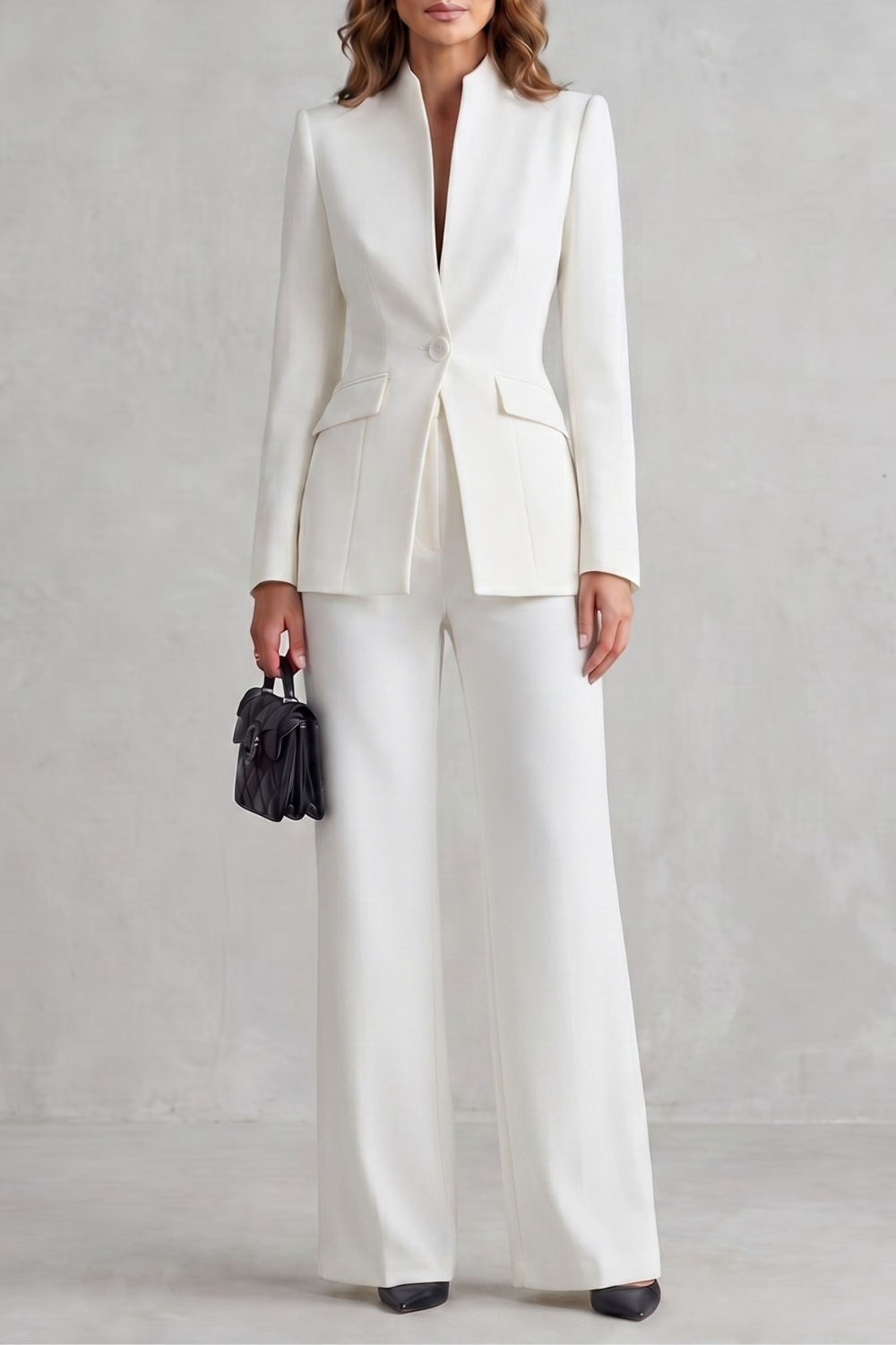 Norena | Tailored Blazer and Wide-Leg Trouser Suit