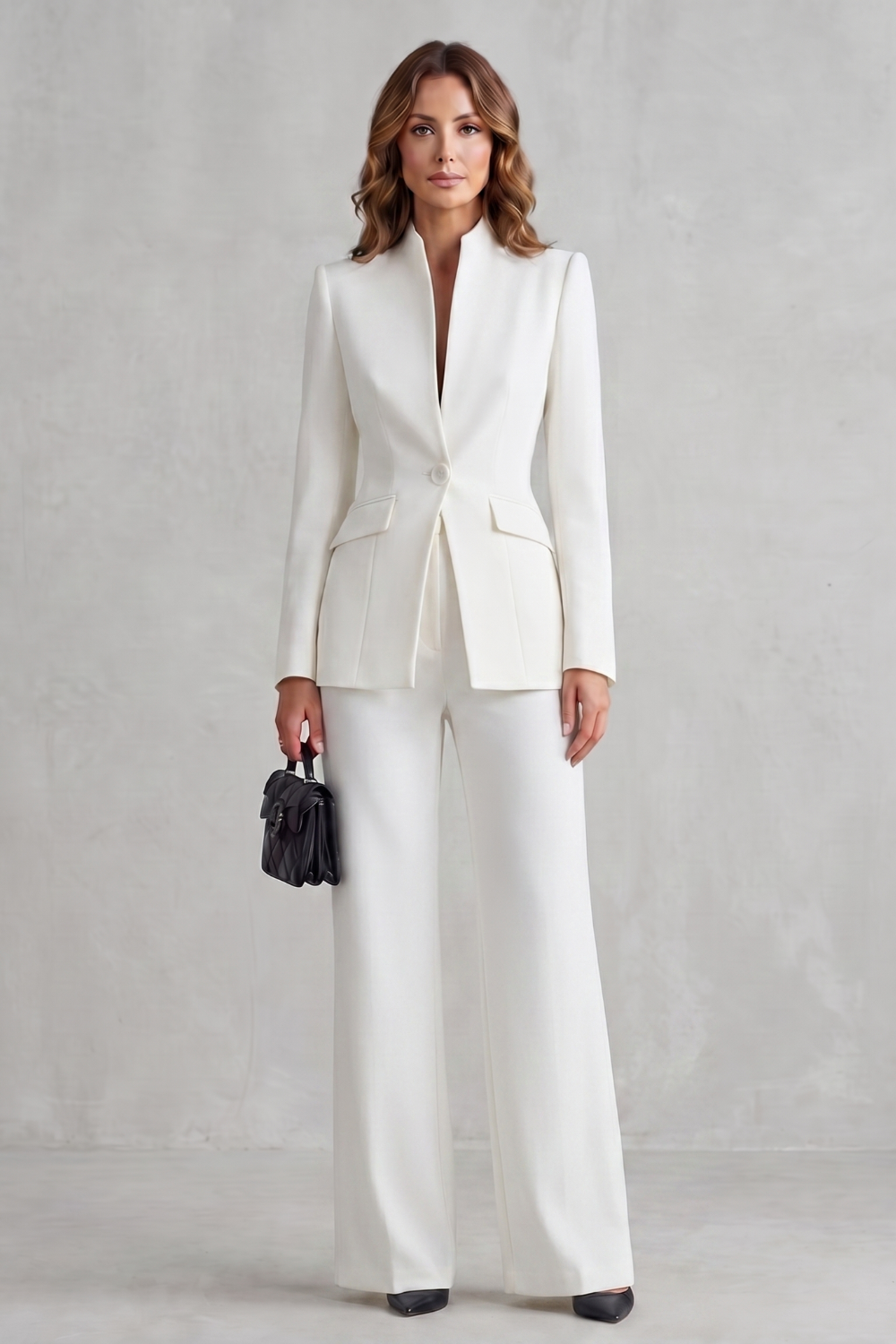 Norena | Tailored Blazer and Wide-Leg Trouser Suit