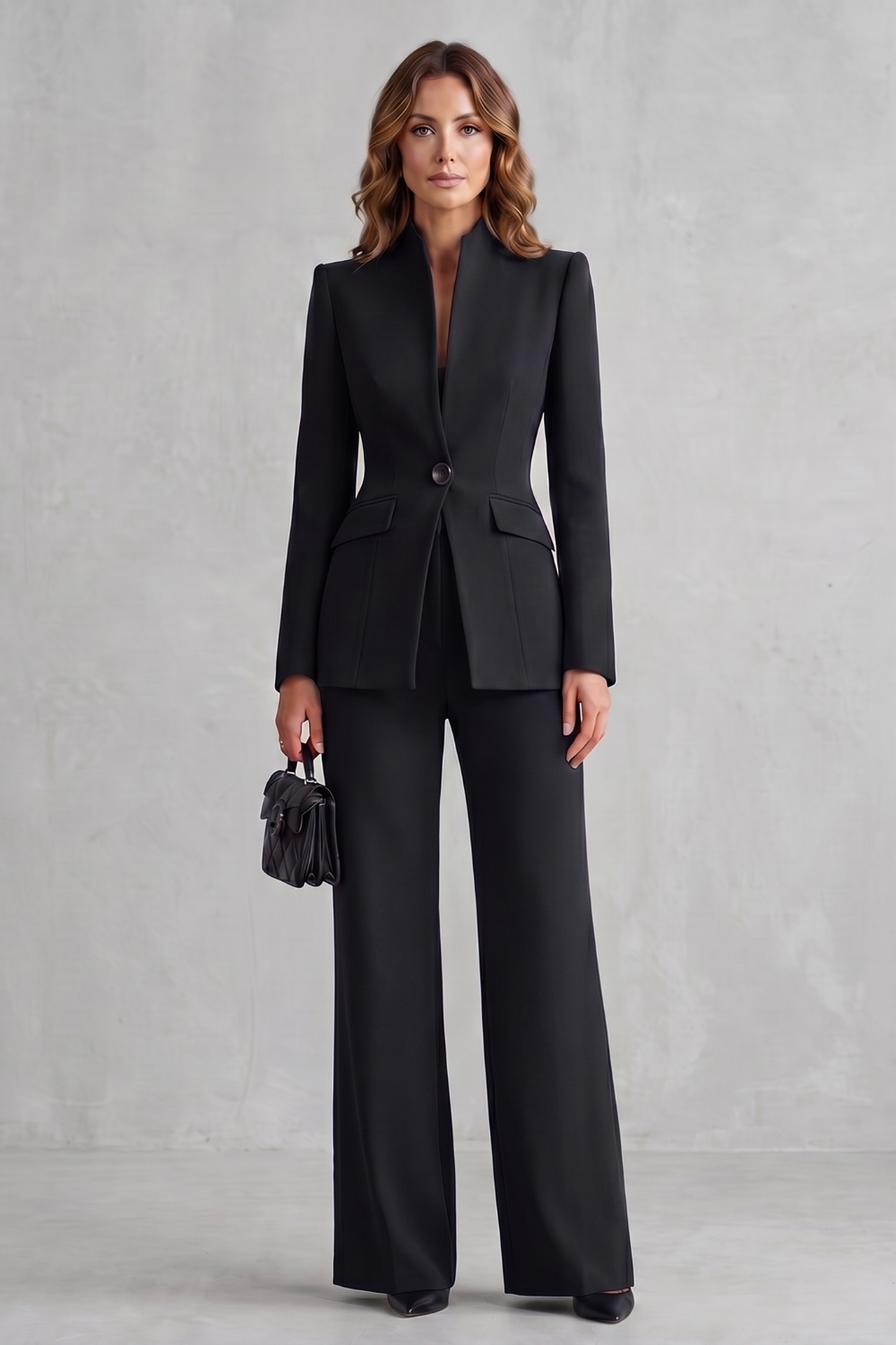 Norena | Tailored Blazer and Wide-Leg Trouser Suit