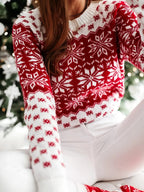 Ophora | Christmas Fair Isle Reindeer Snowflake Sweater