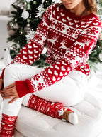 Ophora | Christmas Fair Isle Reindeer Snowflake Sweater