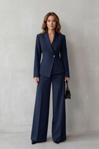Orina | Asymmetric Blazer and Pants Suit Set