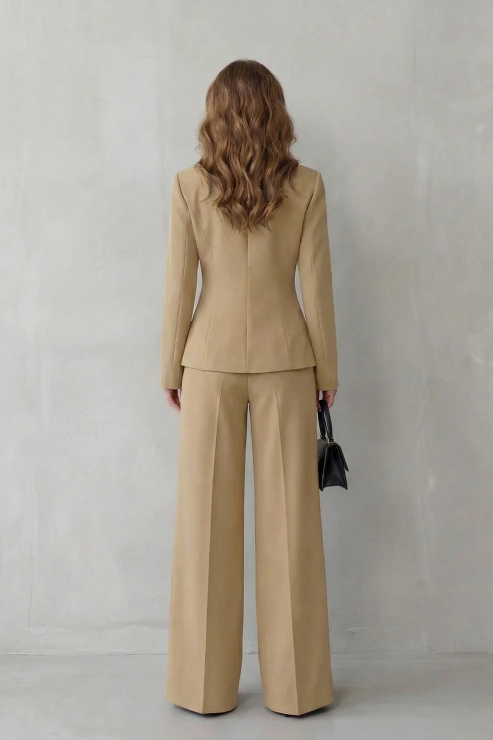 Orina | Asymmetric Blazer and Pants Suit Set