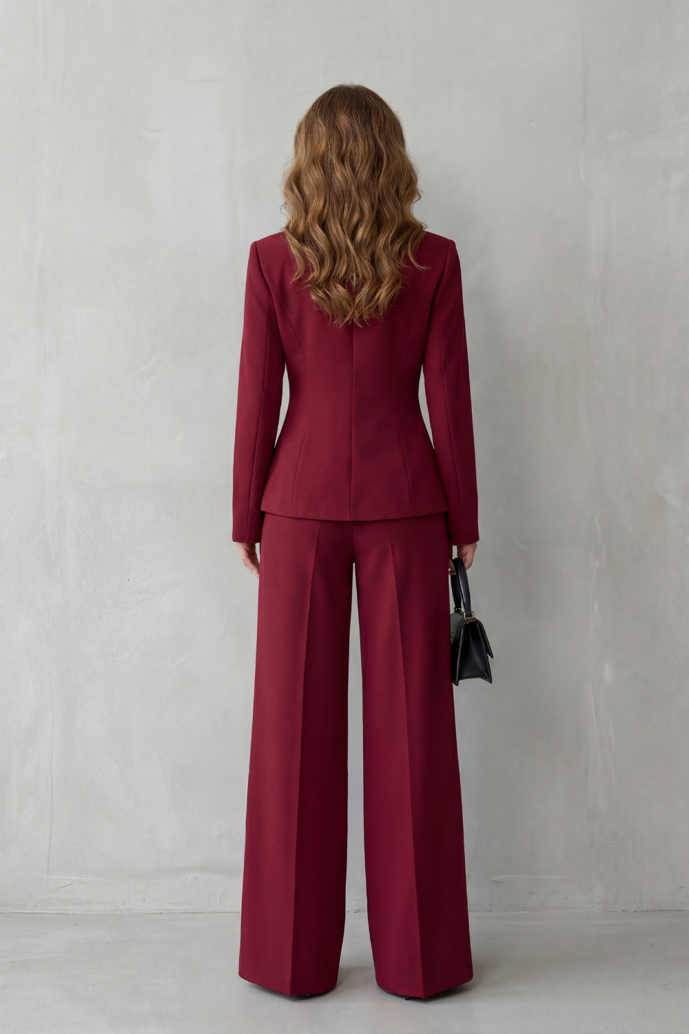 Orina | Asymmetric Blazer and Pants Suit Set