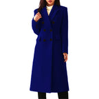 Paelle | Double-Breasted Long Coat with Notched Lapels