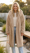Paette | Long Faux Fur Teddy Coat