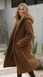 Paette | Long Faux Fur Teddy Coat