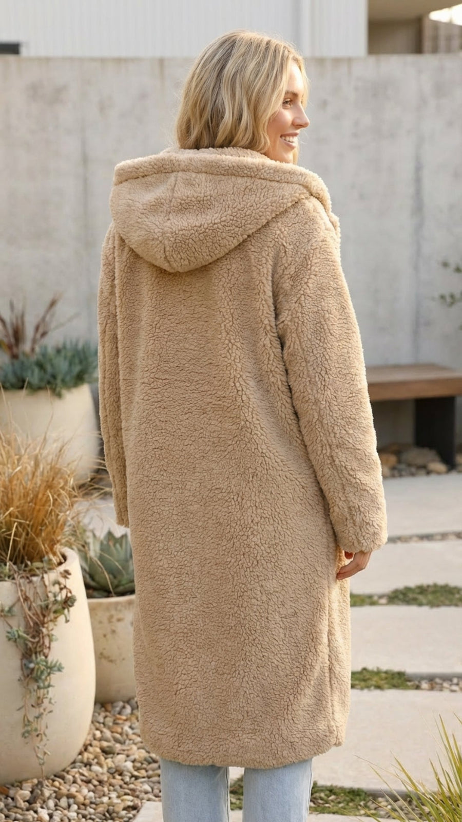 Paette | Long Faux Fur Teddy Coat