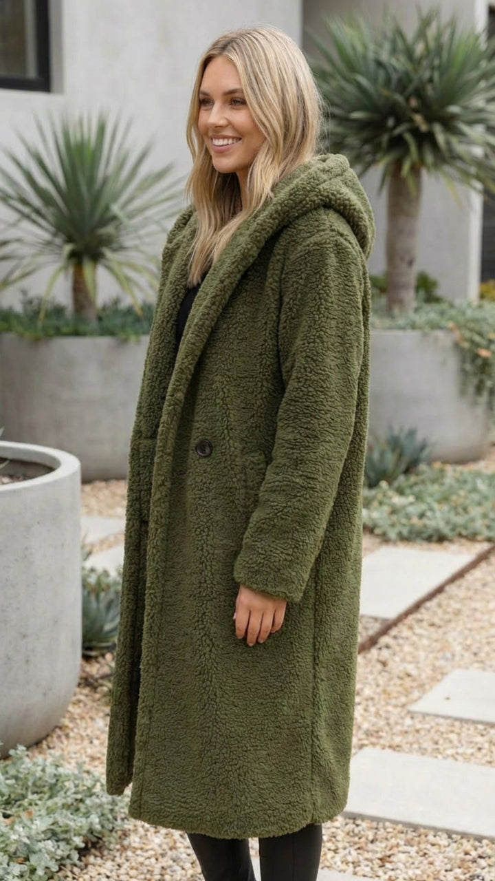 Paette | Long Faux Fur Teddy Coat