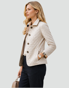 Penelle | Diamond Quilted Button Jacket