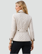 Penelle | Diamond Quilted Button Jacket