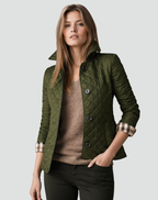 Penelle | Diamond Quilted Button Jacket