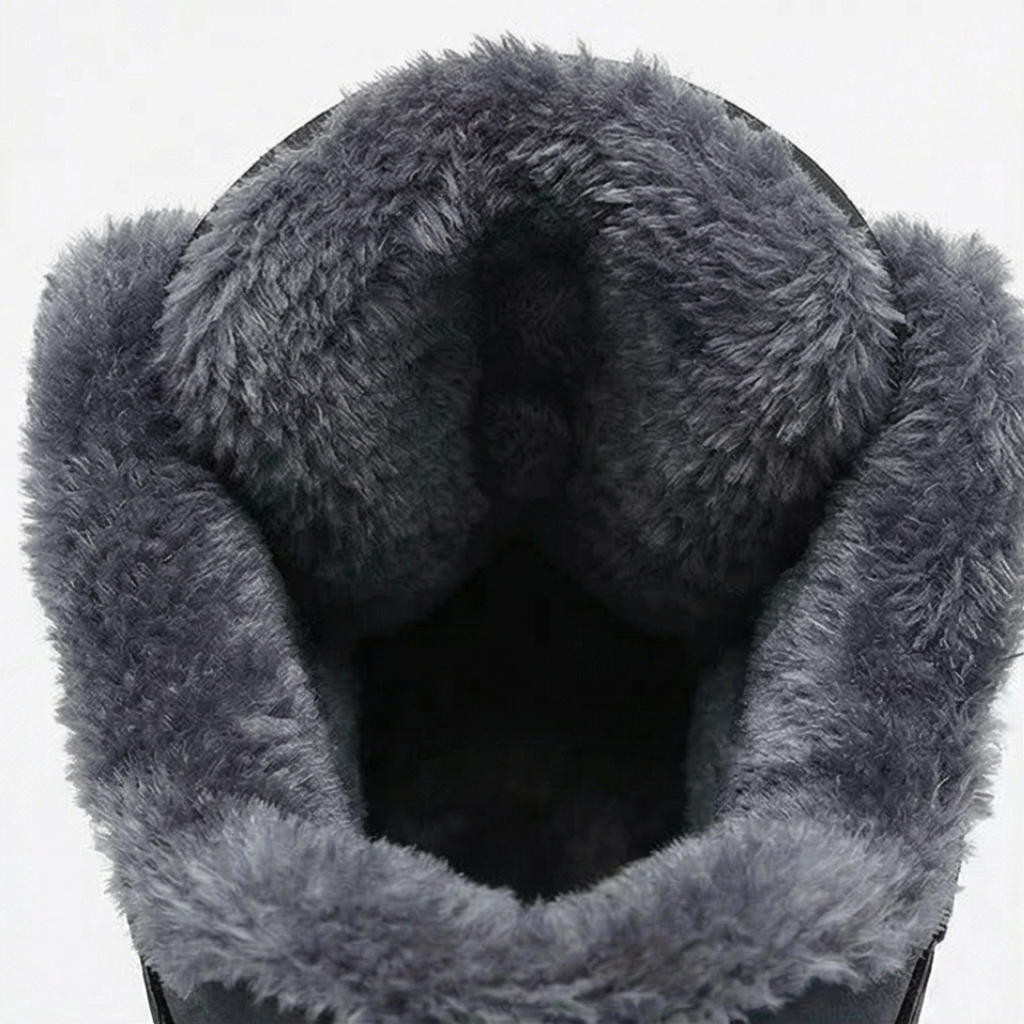 Penisse | Fur Lined Ankle Winter Boots with Strap