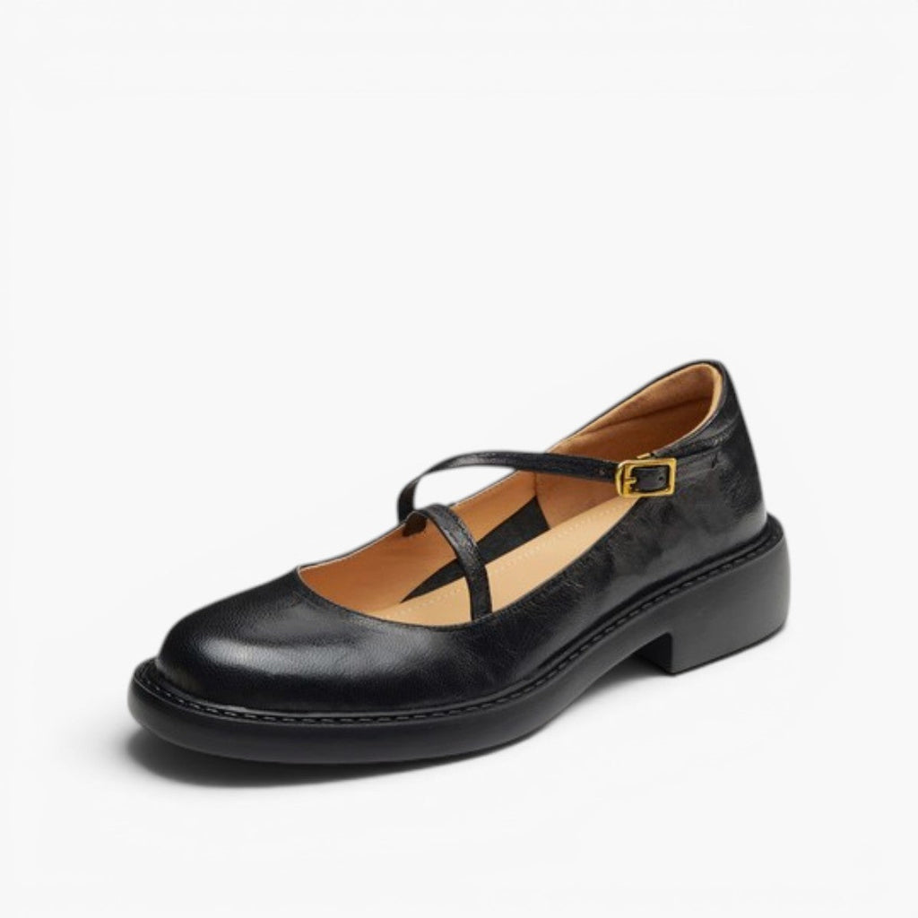 Rheine | Lambskin Mary Jane Shoes Block Heel