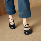 Rheine | Lambskin Mary Jane Shoes Block Heel