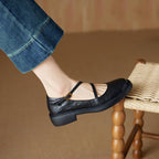 Rheine | Lambskin Mary Jane Shoes Block Heel