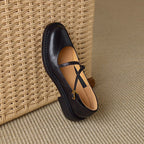 Rheine | Lambskin Mary Jane Shoes Block Heel