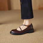 Rheine | Lambskin Mary Jane Shoes Block Heel