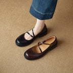 Rheine | Lambskin Mary Jane Shoes Block Heel