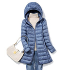Rhena | Ultralight Hooded Long Puffer Coat