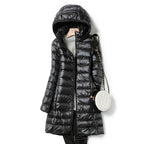 Rhena | Ultralight Hooded Long Puffer Coat