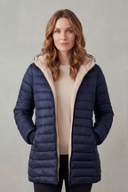 Rheora | Sherpa Lined Hooded Puffer Jacket