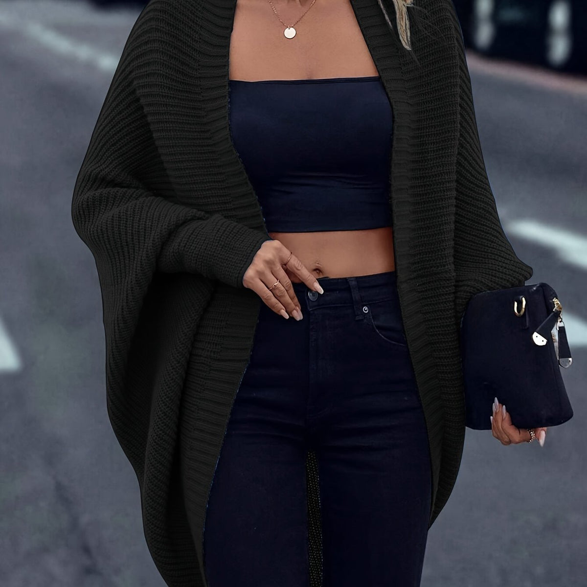 Rosora | Christmas Longline Knit Cardigan