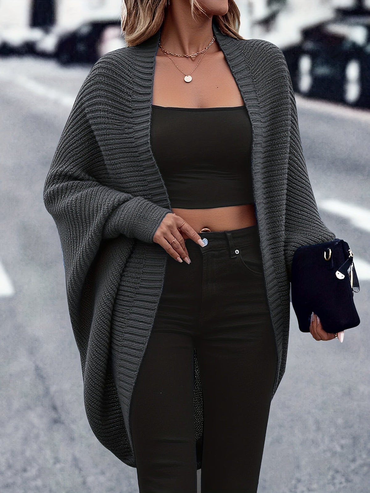 Rosora | Christmas Longline Knit Cardigan