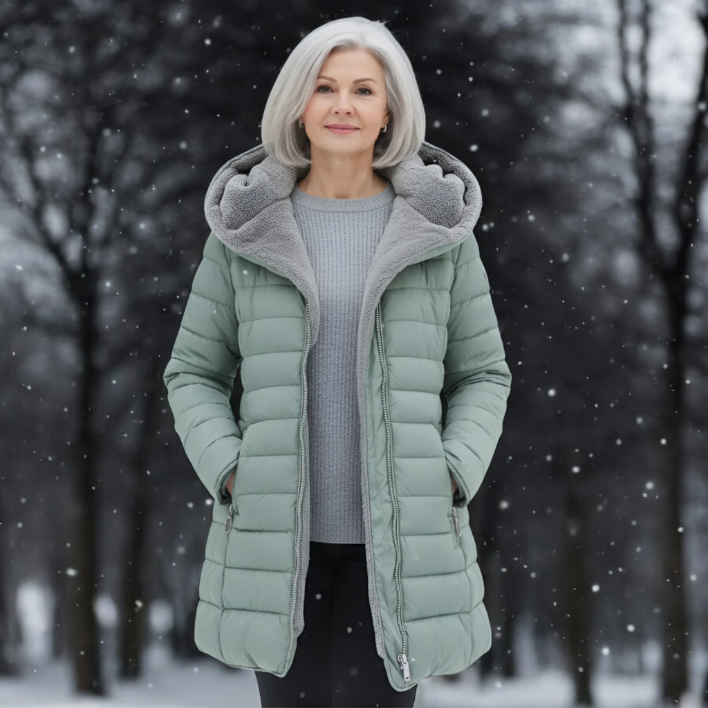 Sabanne | Sherpa Lined Quilted Winter Coat