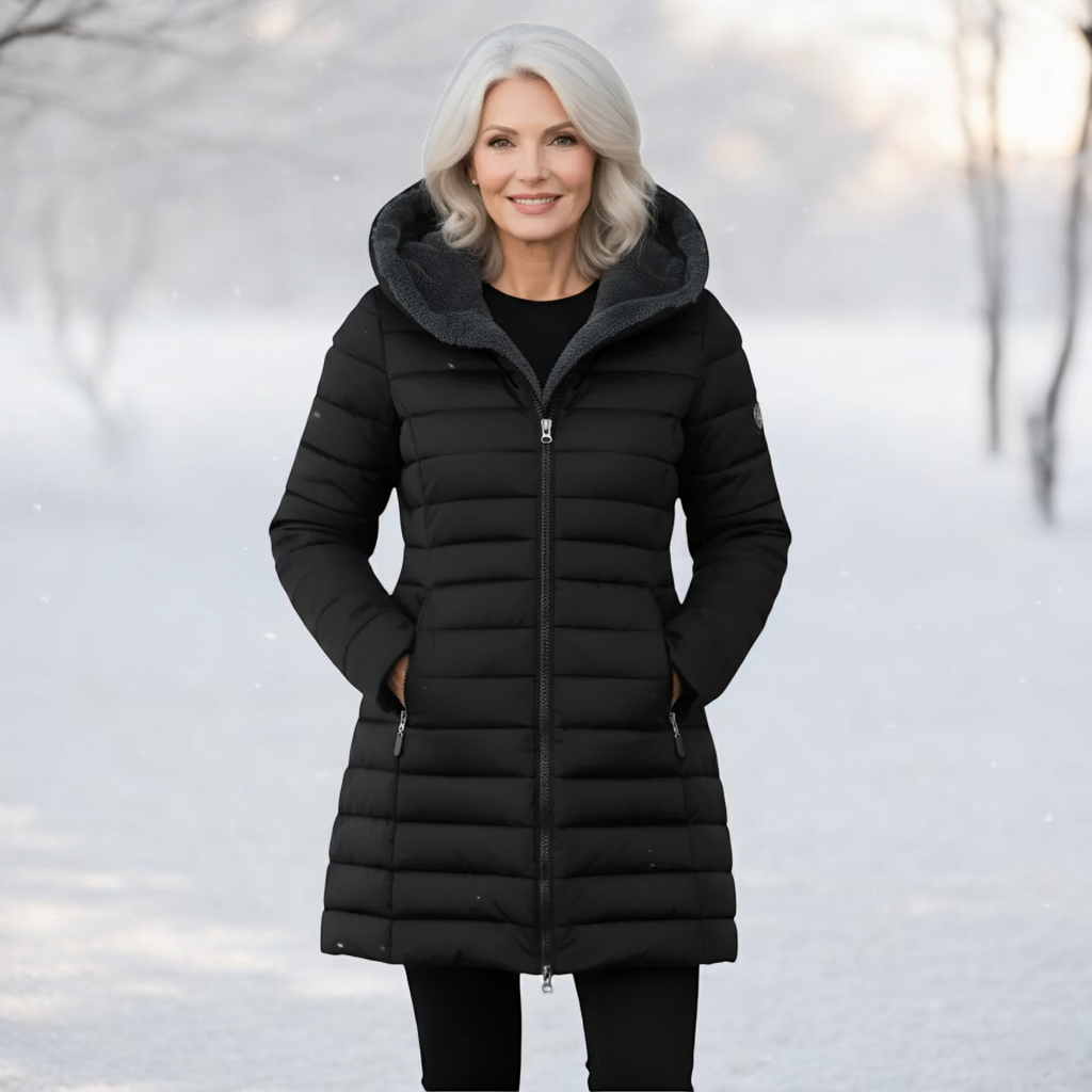 Sabanne | Sherpa Lined Quilted Winter Coat
