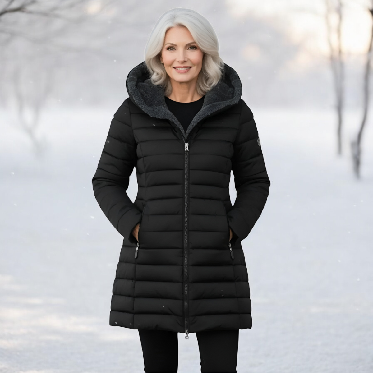 Sabanne | Sherpa Lined Quilted Winter Coat