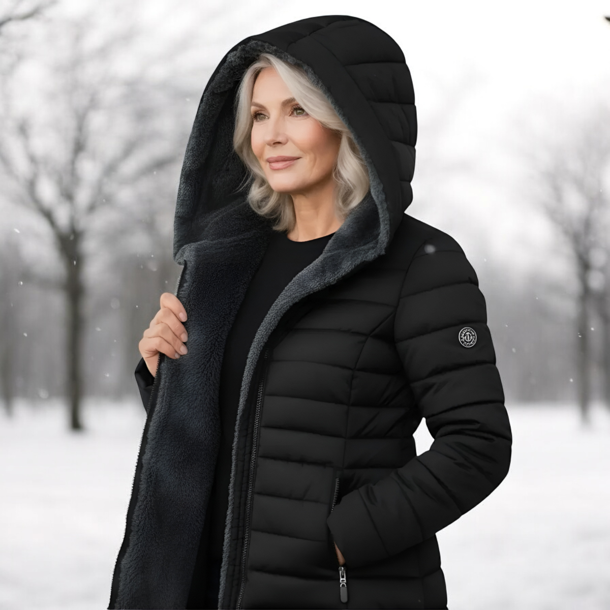Sabanne | Sherpa Lined Quilted Winter Coat