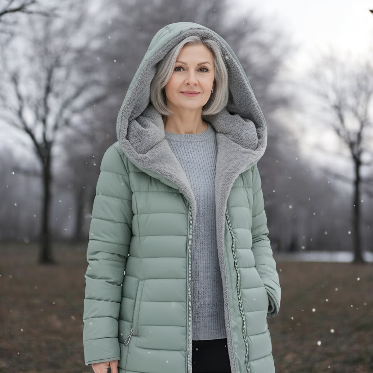 Sabanne | Sherpa Lined Quilted Winter Coat