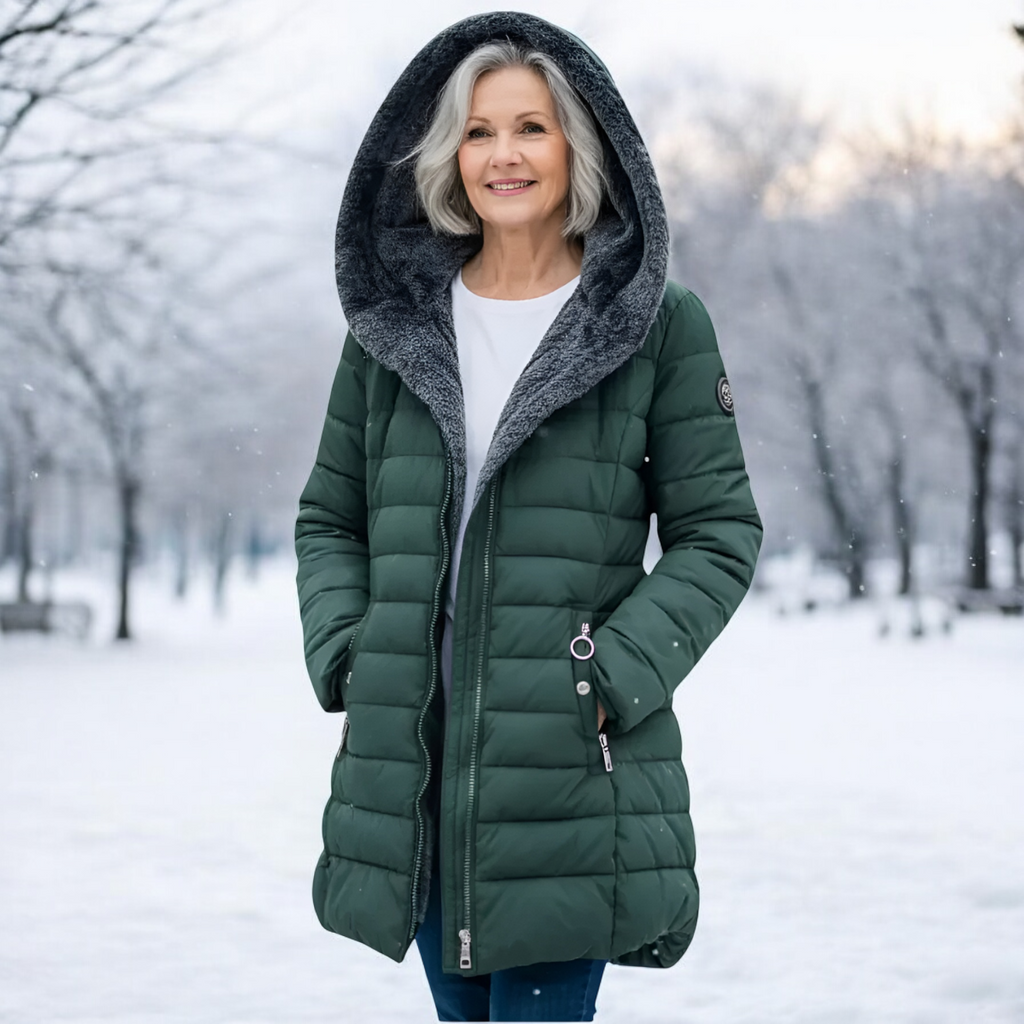 Sabanne | Sherpa Lined Quilted Winter Coat