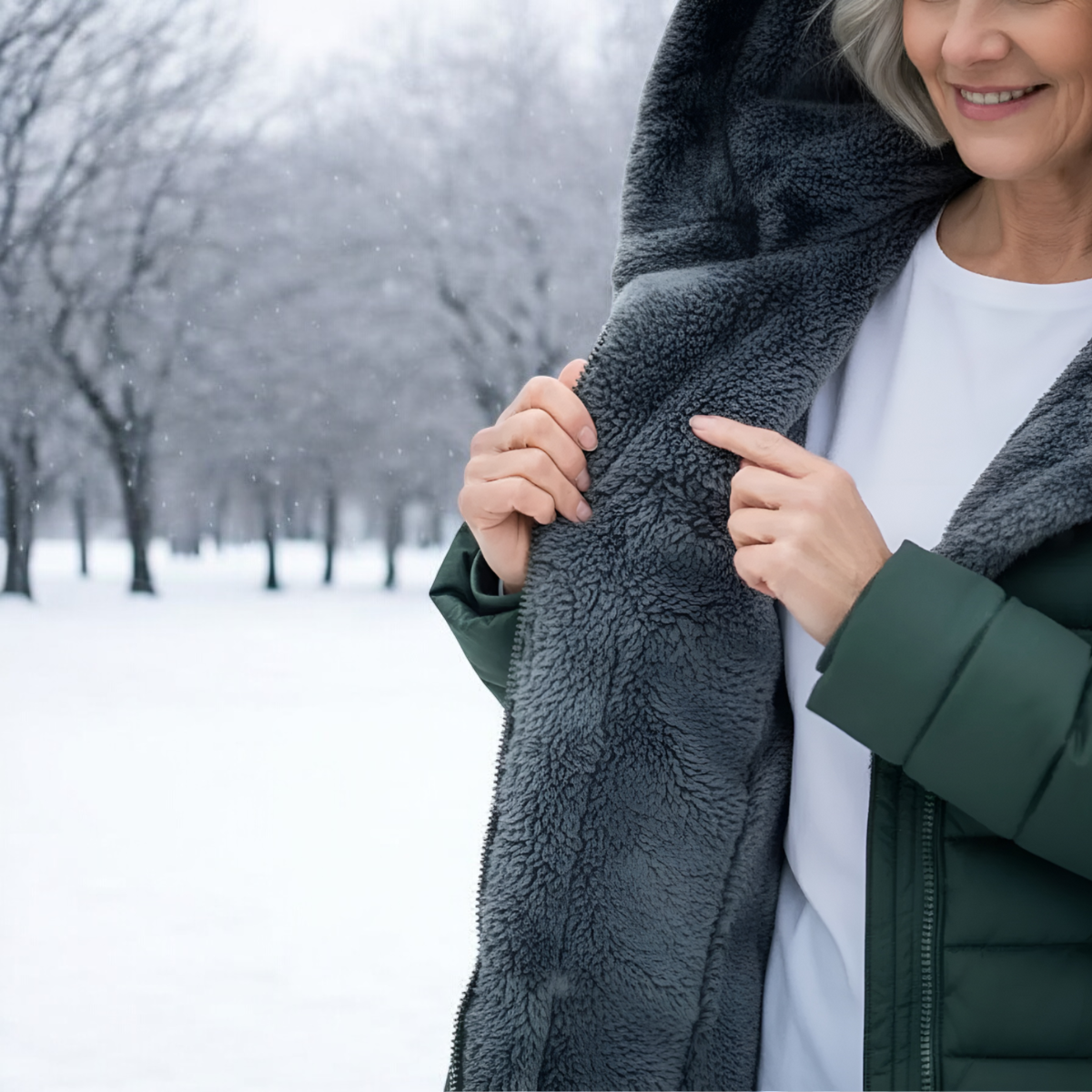Sabanne | Sherpa Lined Quilted Winter Coat