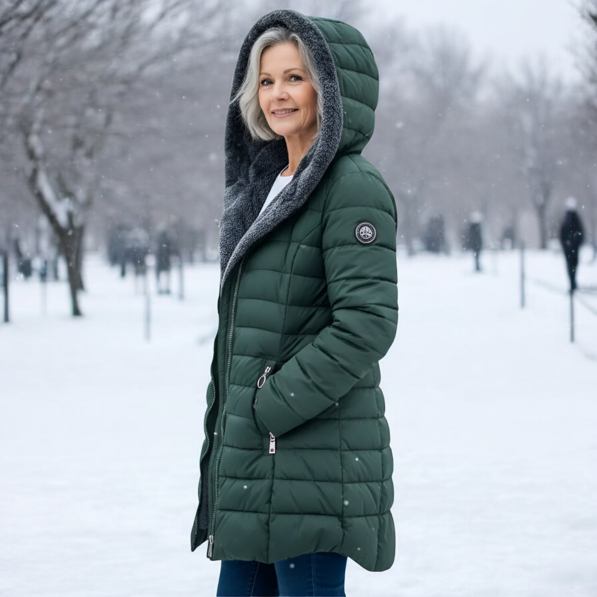 Sabanne | Sherpa Lined Quilted Winter Coat