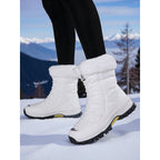 Sabisse | Water-Resistant Lace-Up Winter Boots Plush Lined
