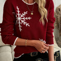 Selina | Snowflake Crewneck Christmas Sweater