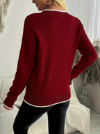 Selina | Snowflake Crewneck Christmas Sweater
