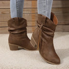 Talelle | Leather Look Western Boots