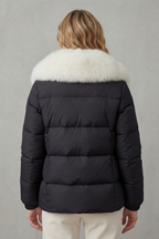 Taline | Two-Tone Puffer Jacket with Hood