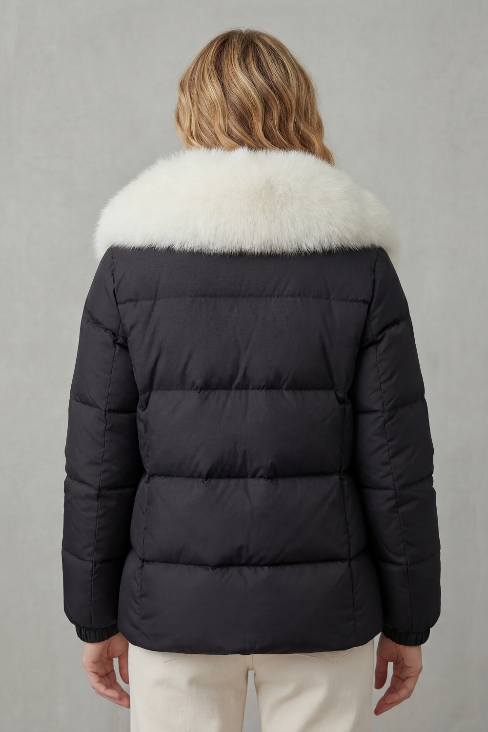 Taline | Two-Tone Puffer Jacket with Hood