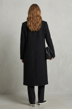 Theaette | Herringbone Wool Overcoat Hepburn Style