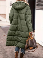 Theaina | Reversible Sherpa Puffer Coat with Hood