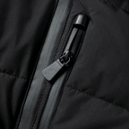 Theana | Black Belted Hooded Puffer Jacket