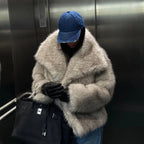 Theanne | Faux Fur Coat with Shawl Collar