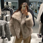 Theanne | Faux Fur Coat with Shawl Collar