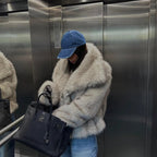 Theanne | Faux Fur Coat with Shawl Collar